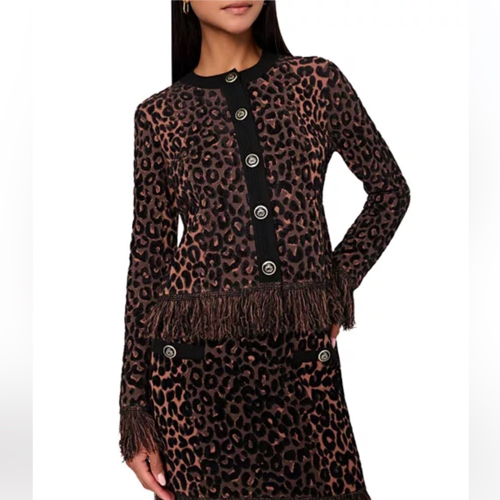Milly Leopard Knit Sweater - NWT!